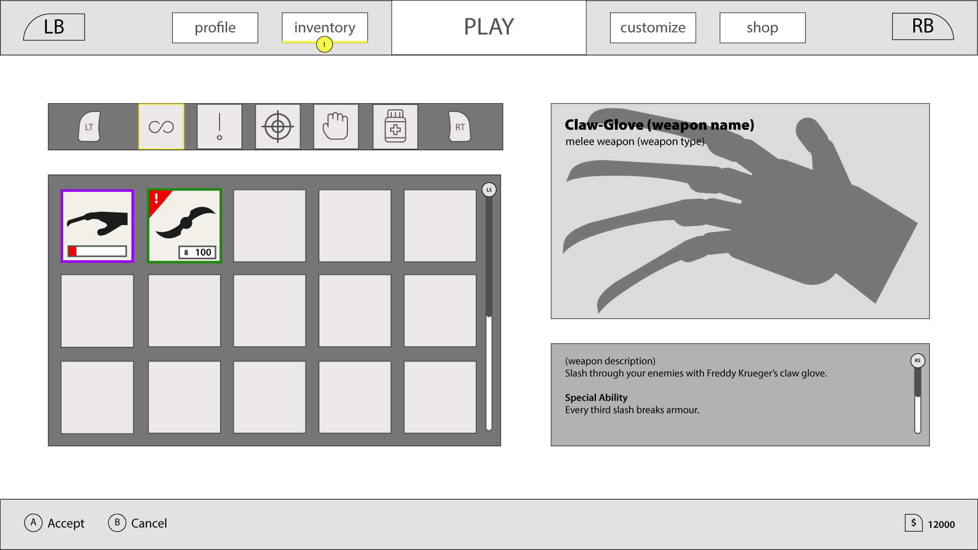 Character health icons- Main player