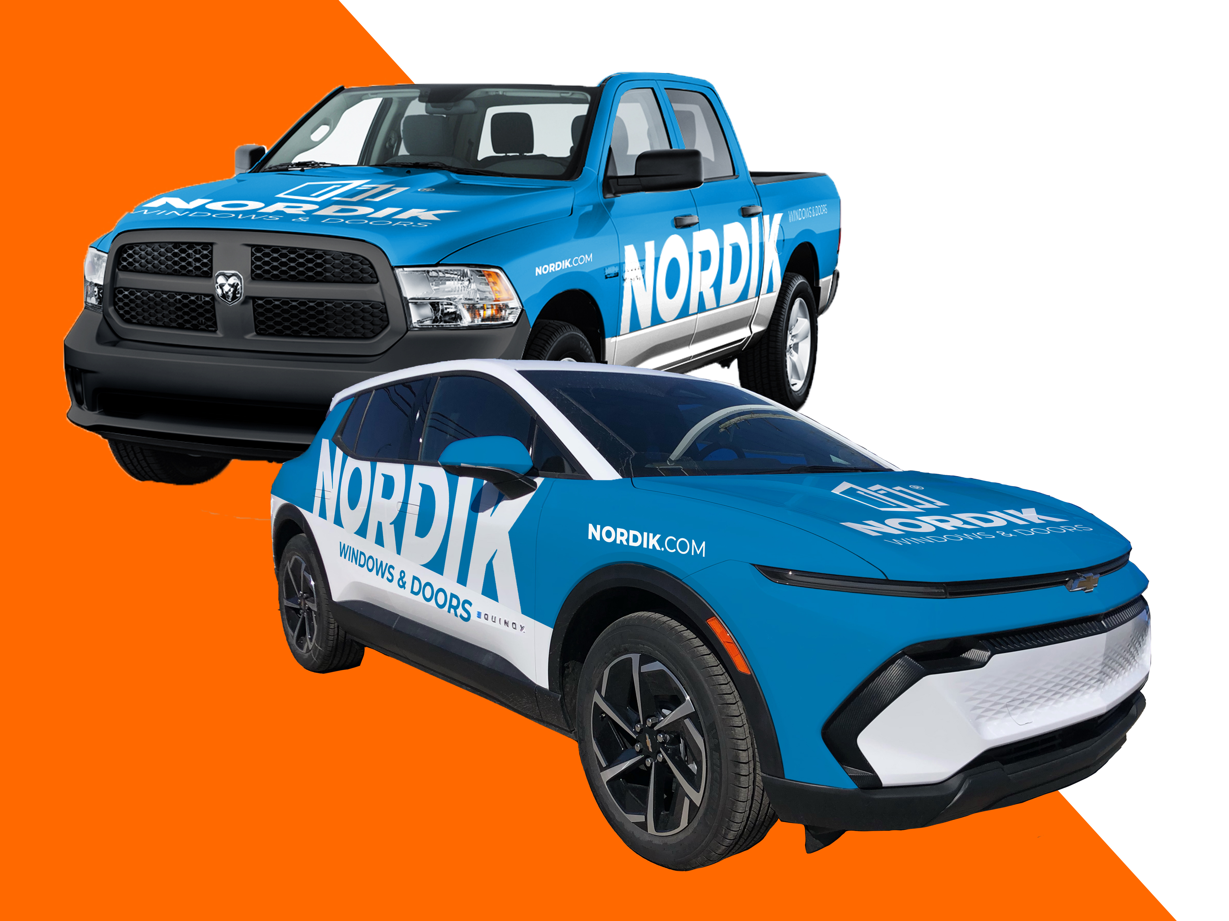 Nordik branded vehicles
